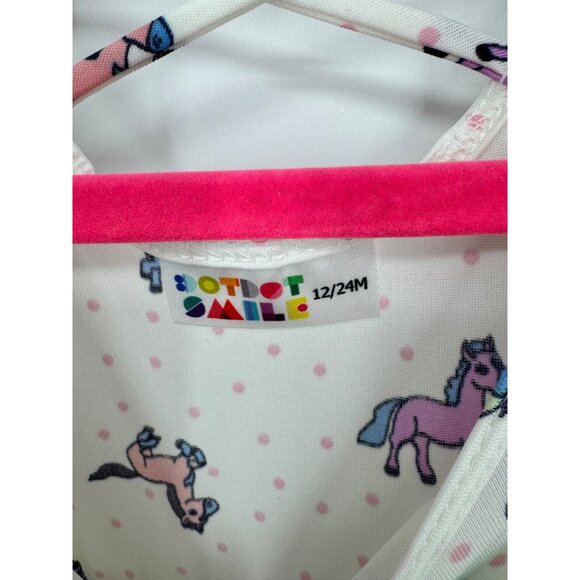 Dotdotsmile Girls Size 12/24 Months Ballerina Dress Multi Color Horses NWT - Picture 6 of 6
